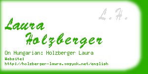 laura holzberger business card